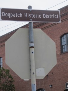 Historic district sign different one